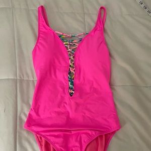 Lilly Pulitzer One-Piece Lattice Swimsuit NWT
